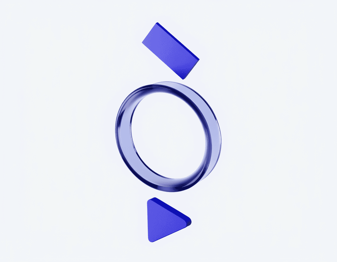 Anillo de objetivo, tarjeta de color y botón de reproducción en vidrio